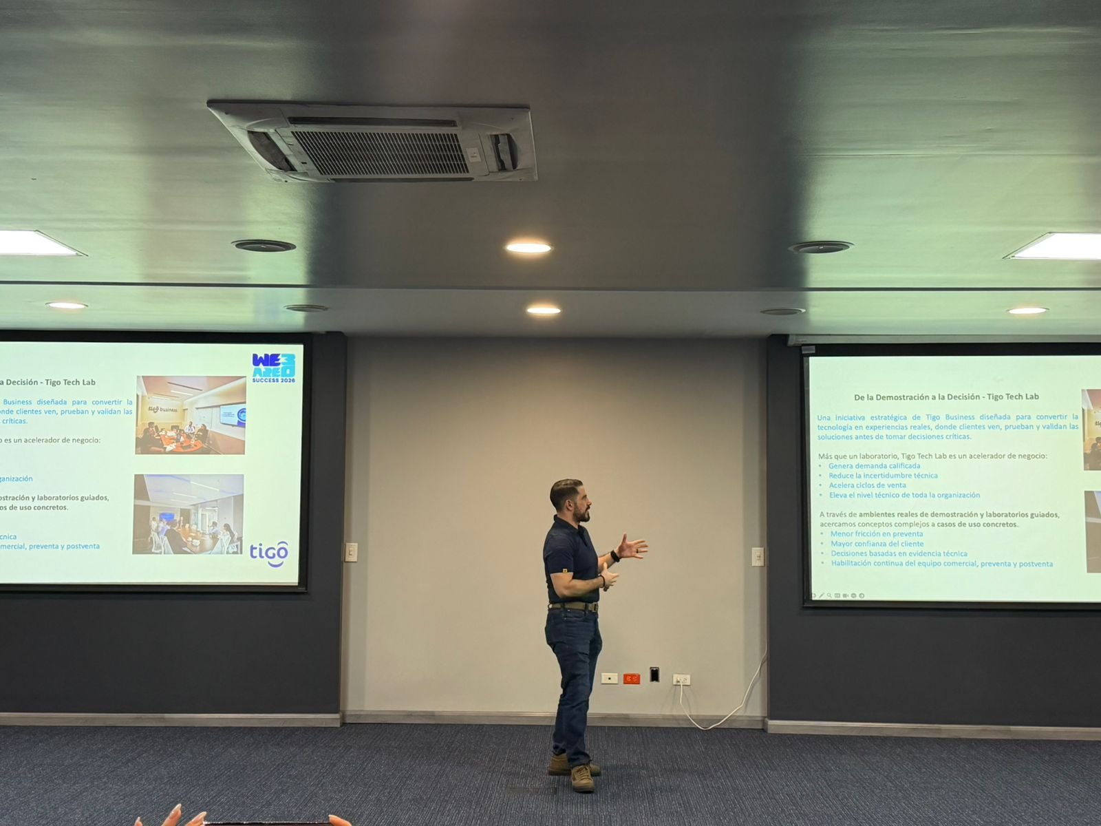 Allan Rodezno speaking at AI Innovation Forum 2025